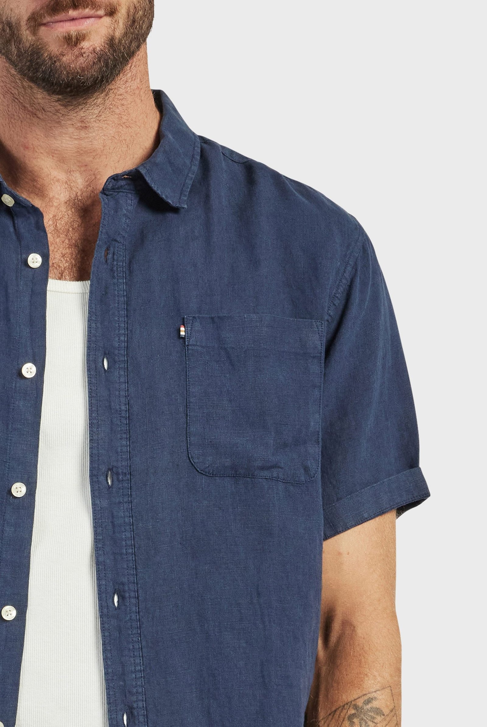 Hampton Linen S/S Shirt - Image 2