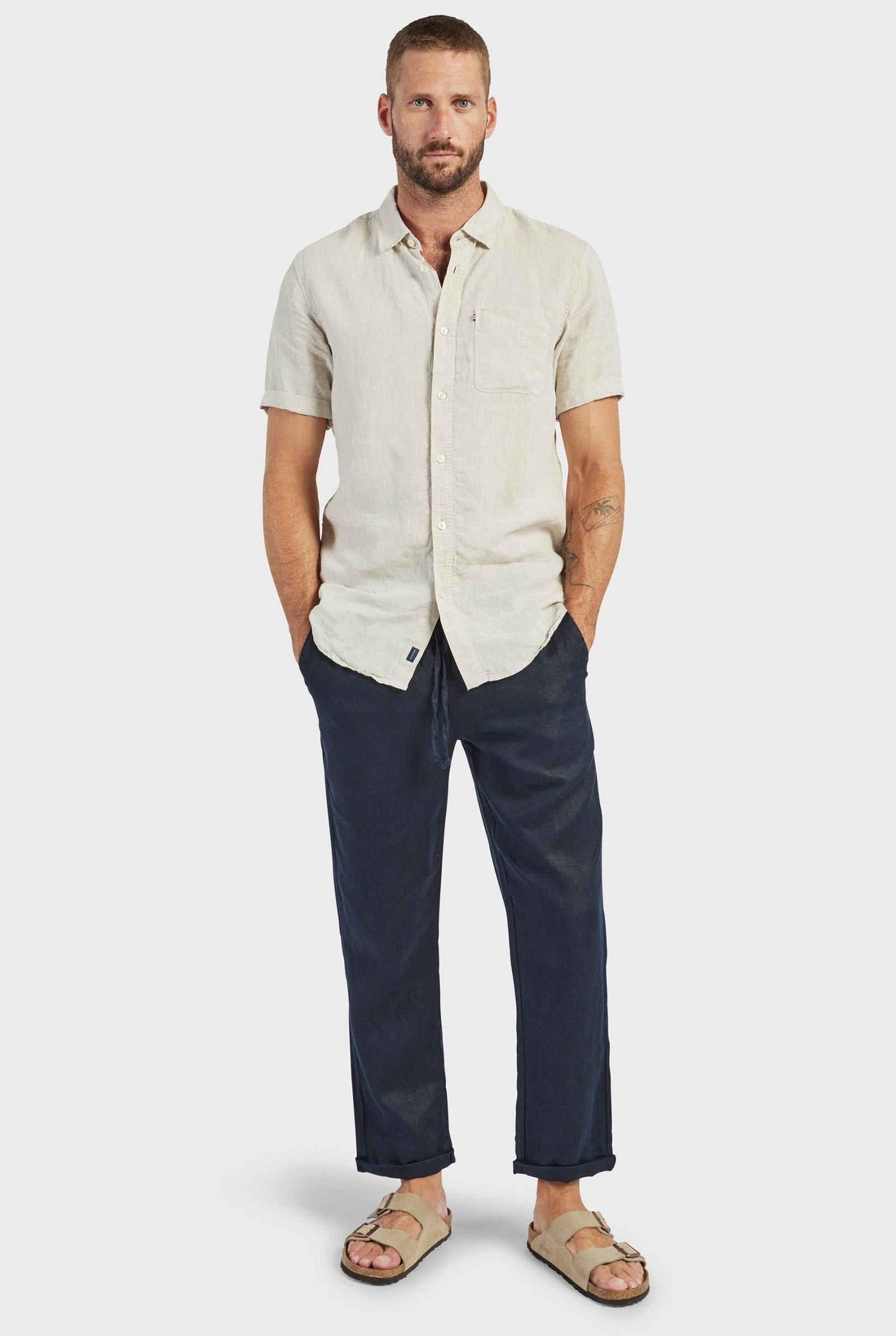 Hampton Linen S/S Shirt - Image 3