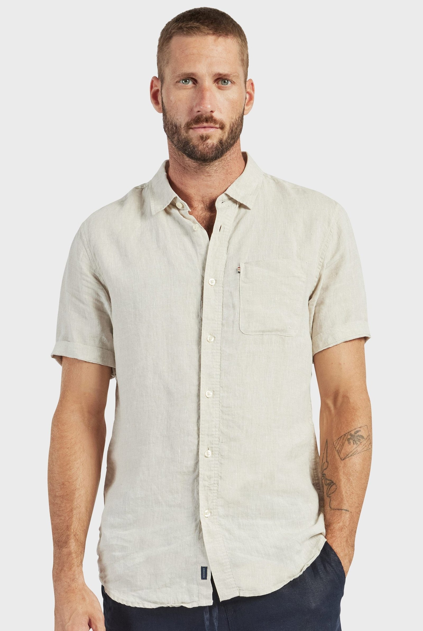 Hampton Linen S/S Shirt - Image 2