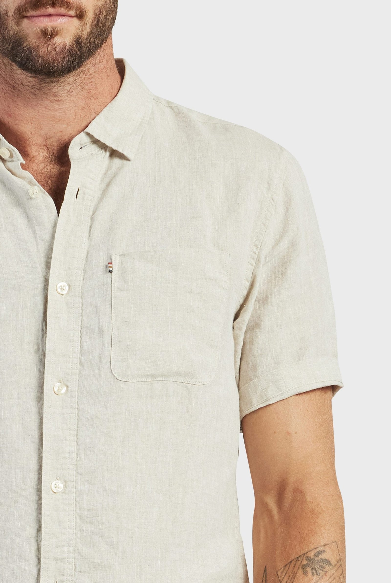 Hampton Linen S/S Shirt - Image 4