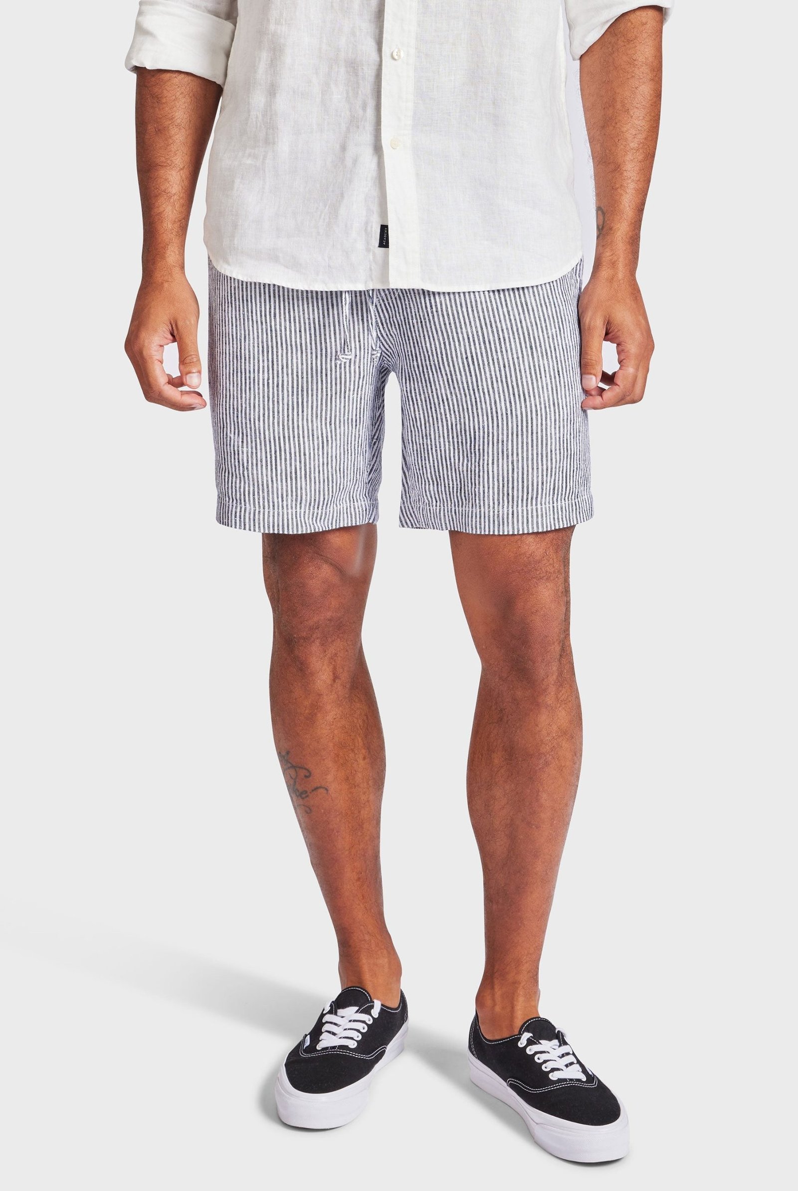 Stripe Riviera Linen Short - Image 2