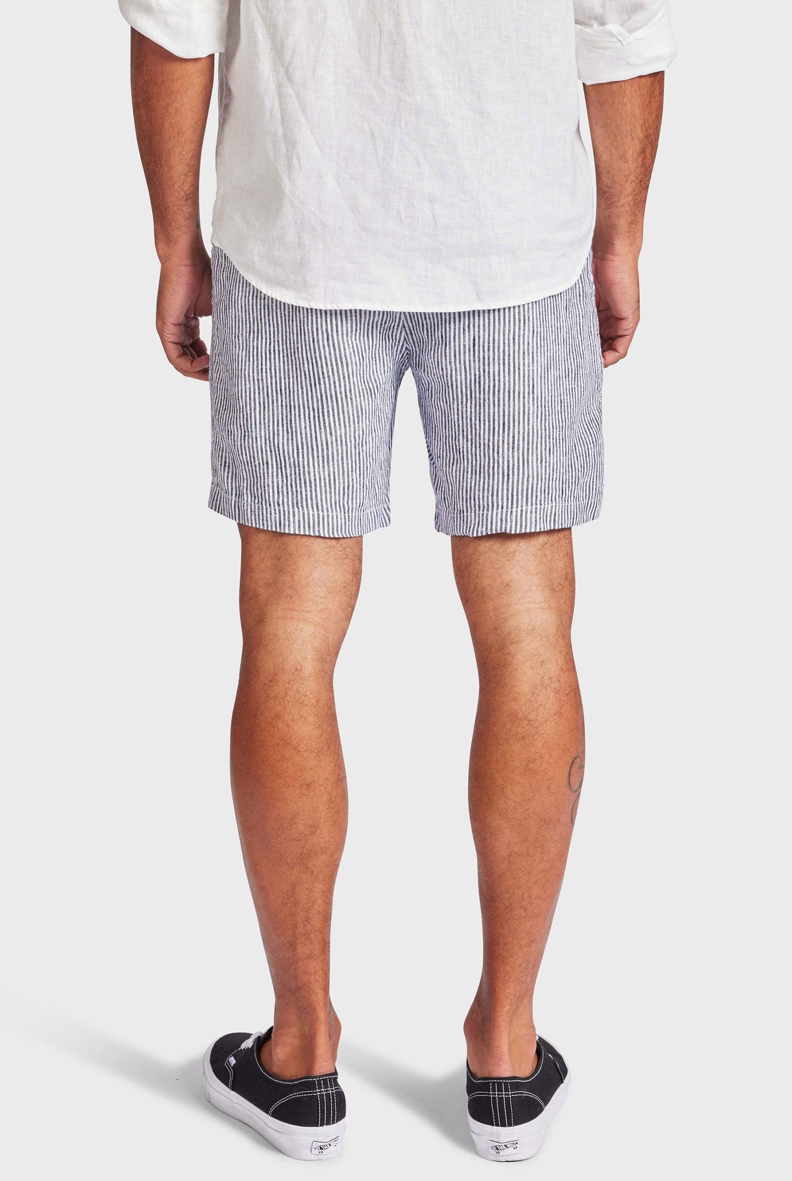 Stripe Riviera Linen Short - Image 5